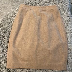 Size 2 J Crew Wool Pencil Skirt
